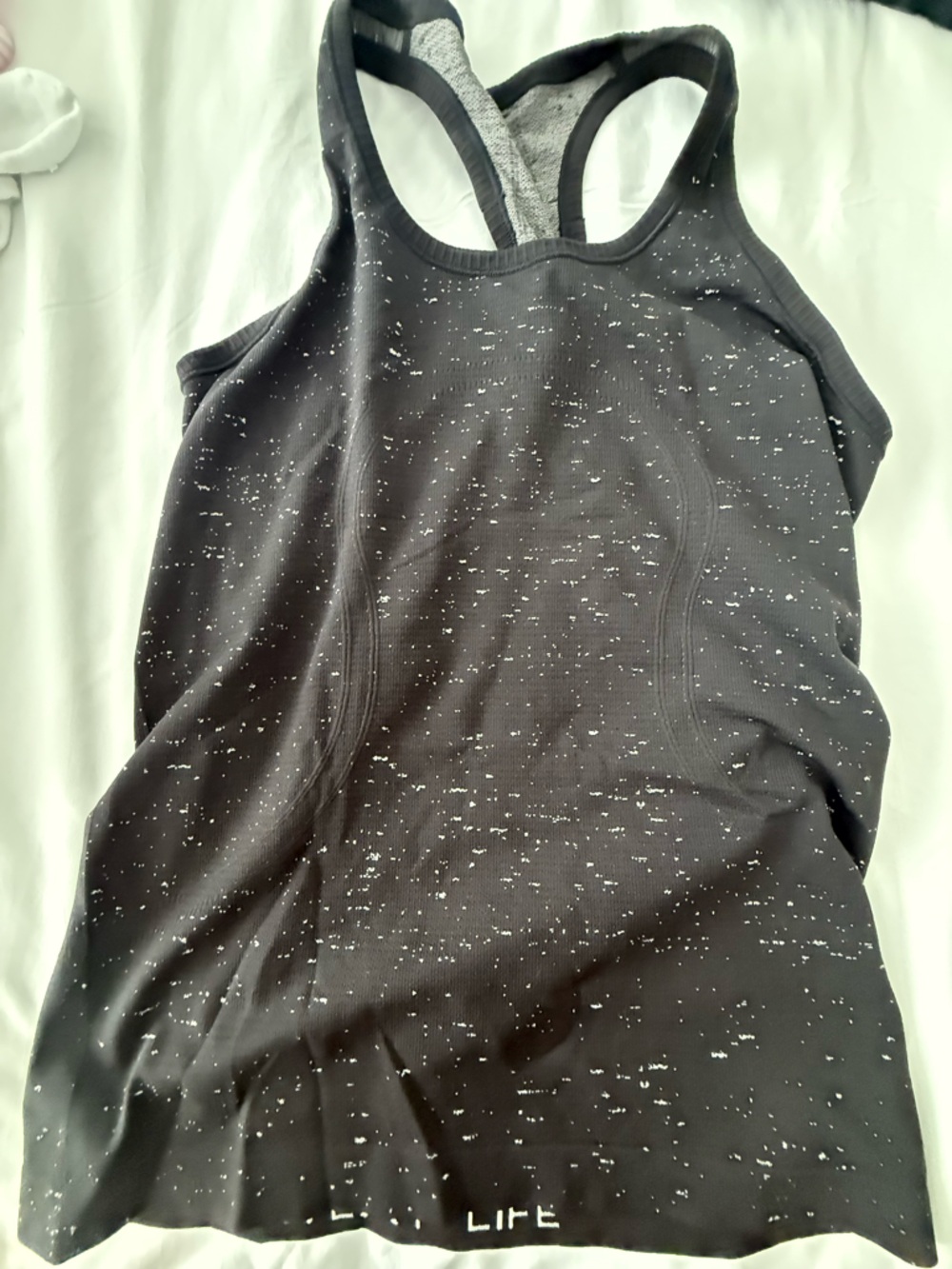 lululemon athletica Black Speckled Tank Top